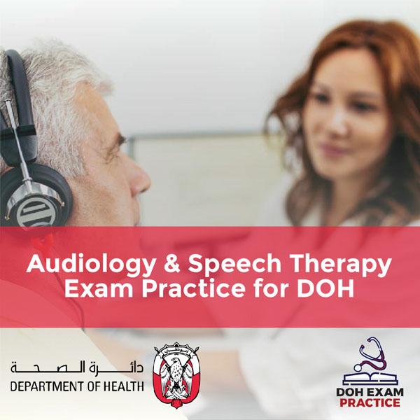 Audiology & Speech Therapy Exam Practice for DOH