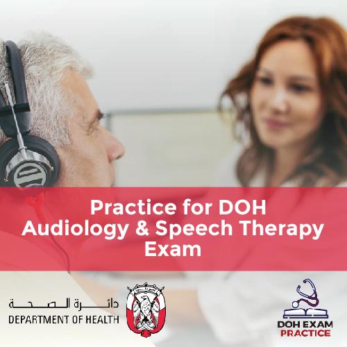 Practice for DOH Audiology & Speech Therapy Exam