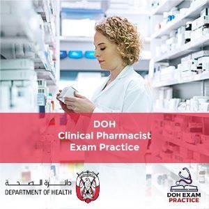 DOH Clinical Pharmacist Exam Practice