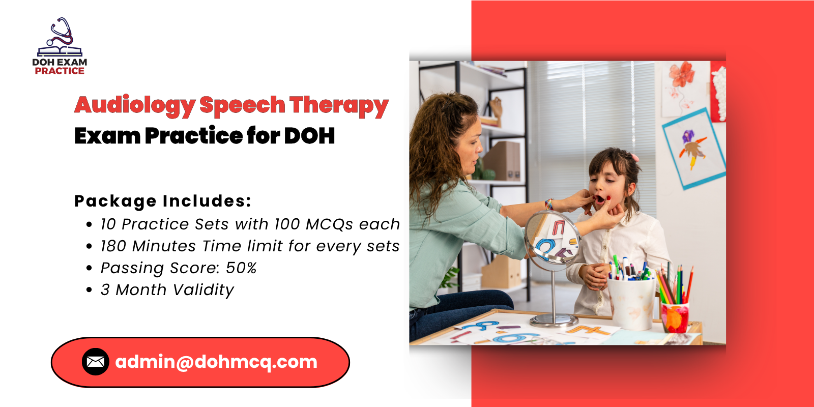 Audiology & Speech Therapy Exam Practice for DOH