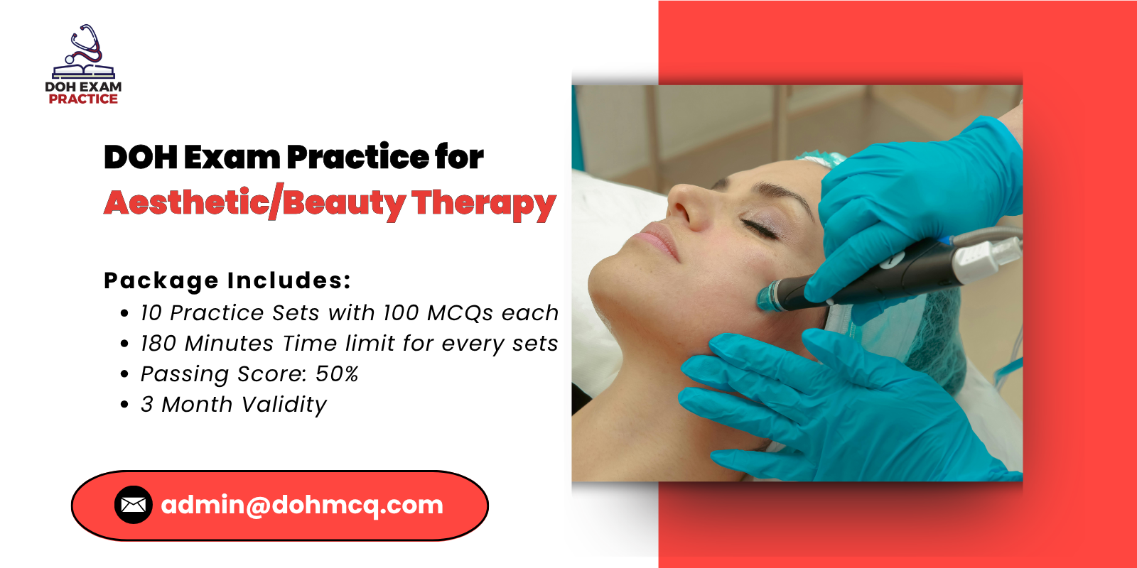 DOH Exam Practice for Aesthetic/Beauty Therapy