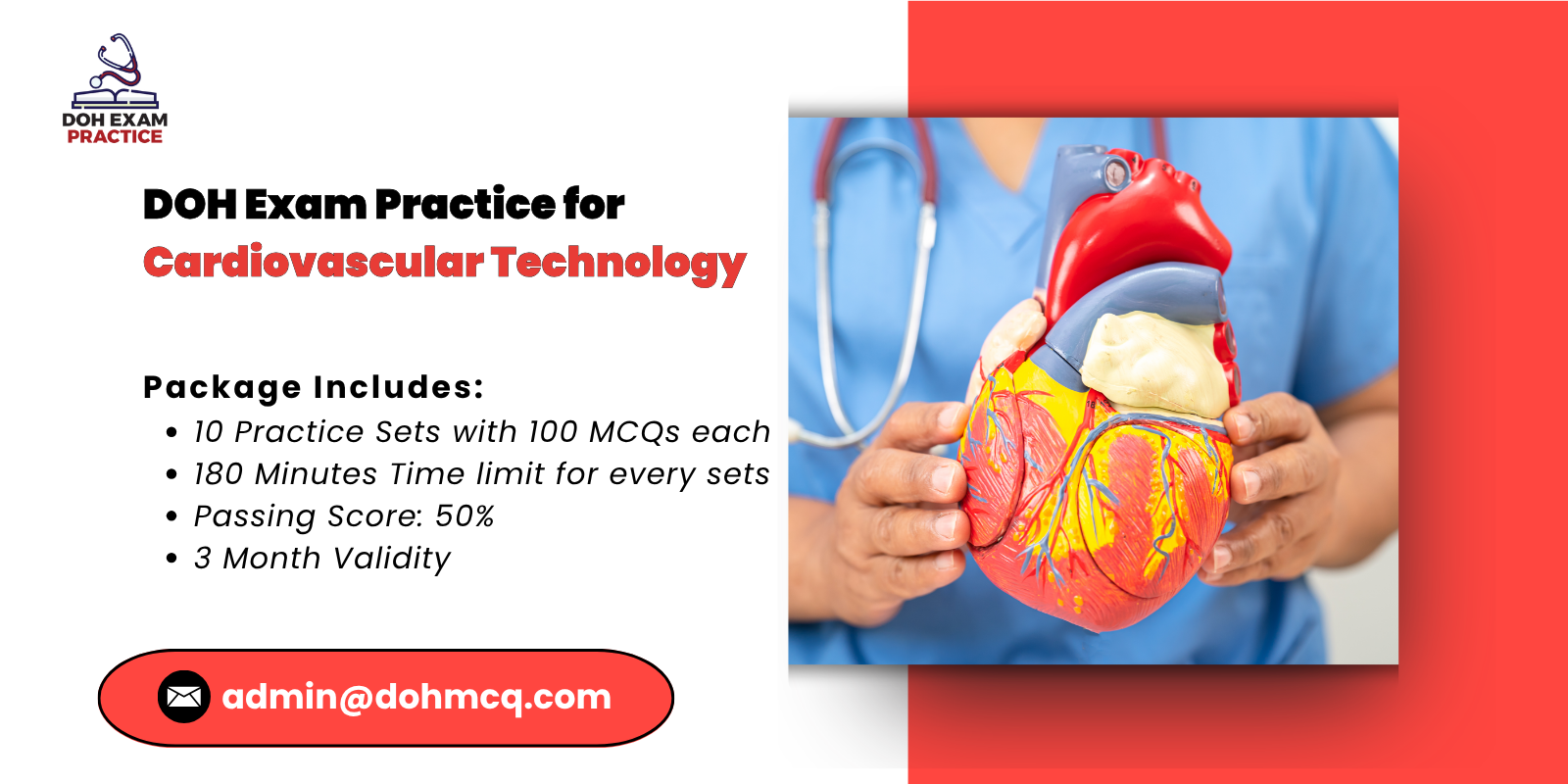 DOH Exam Practice for Cardiovascular Technology