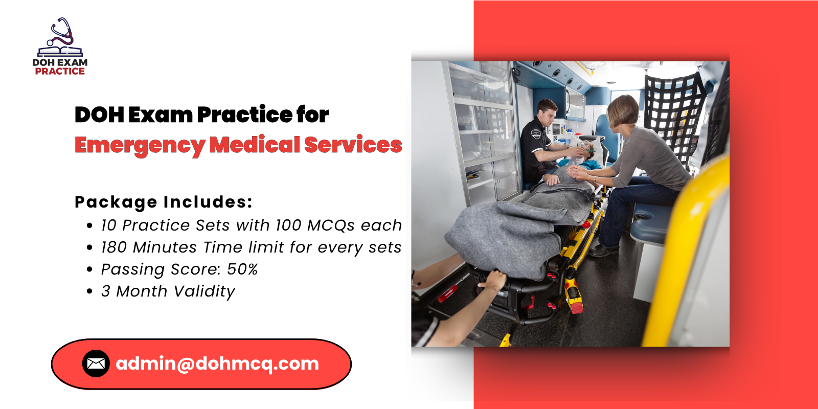 DOH Exam Practice for Emergency Medical Services