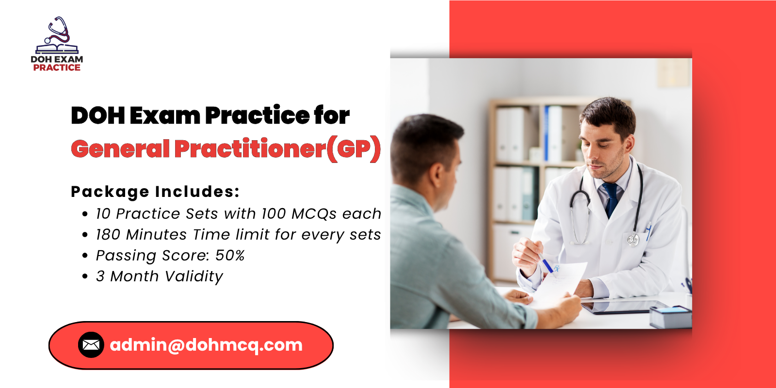 DOH Exam Practice for General Practitioner (GP)