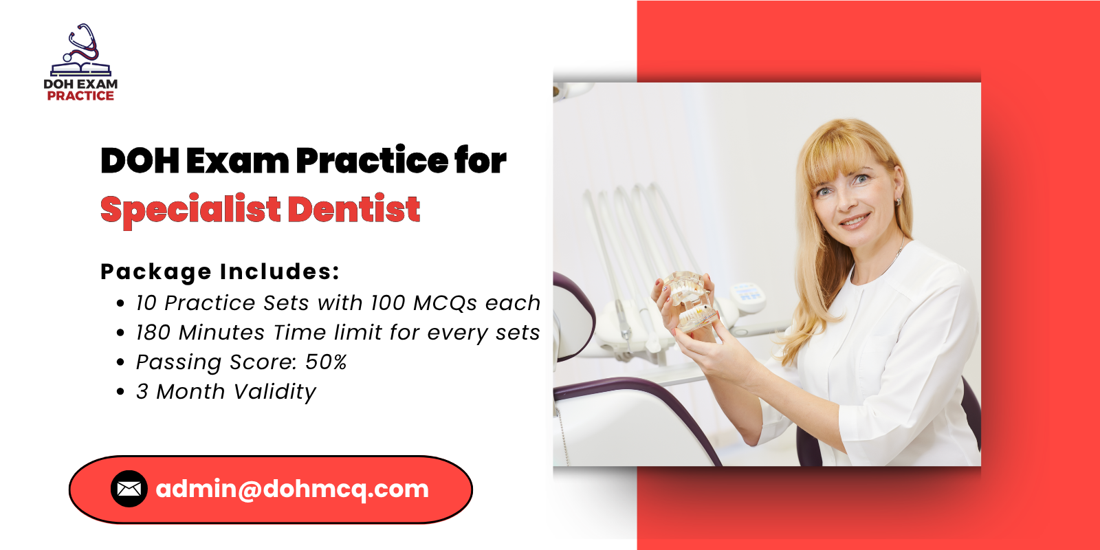 DOH Exam Practice for Specialist Dentist