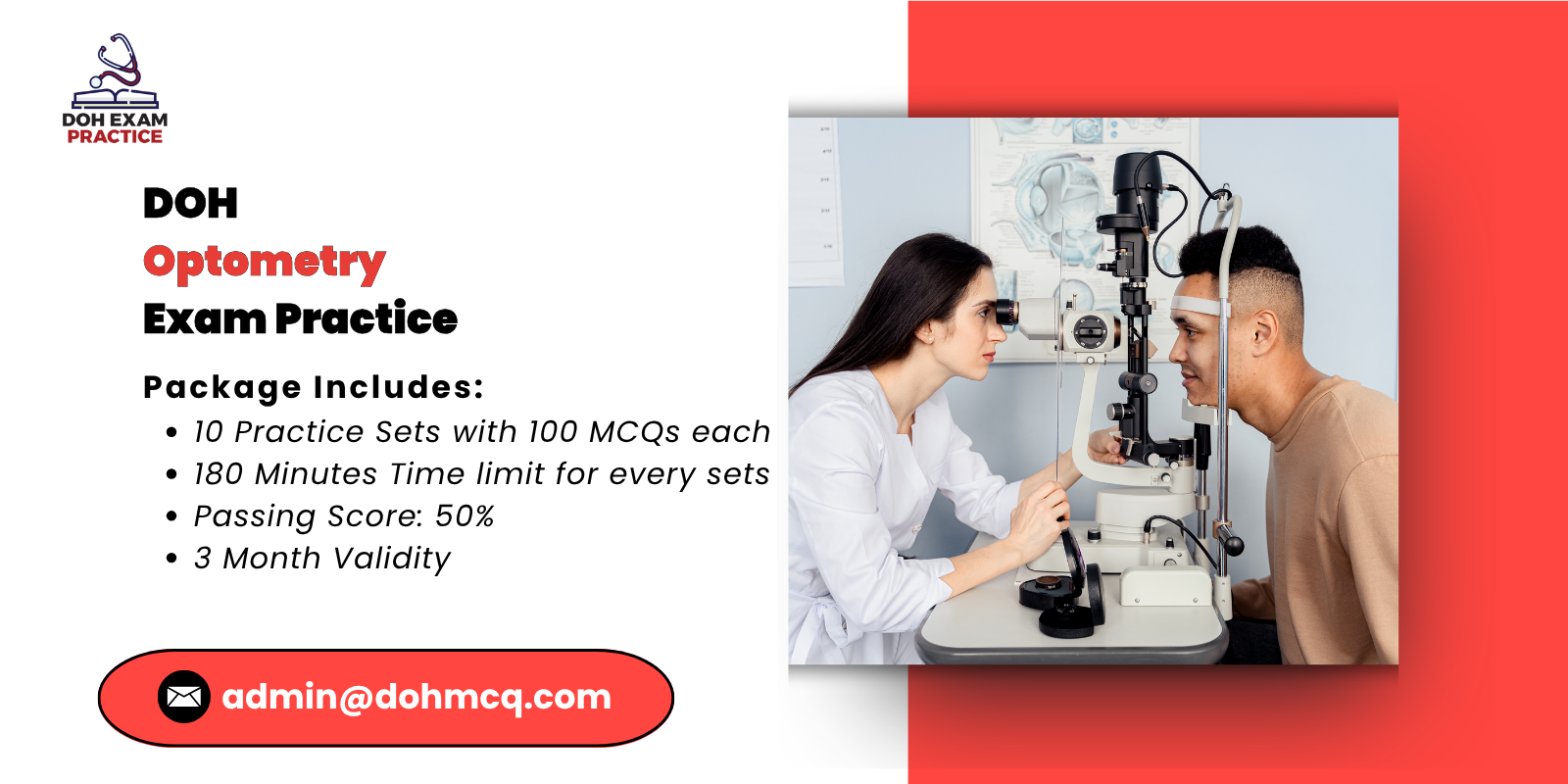 DOH Optometry Exam Practice