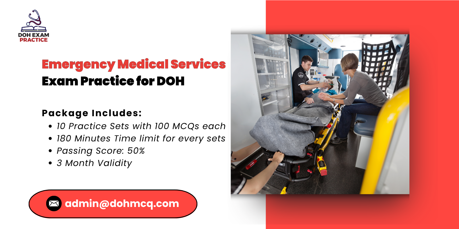 Emergency Medical Services Exam Practice for DOH