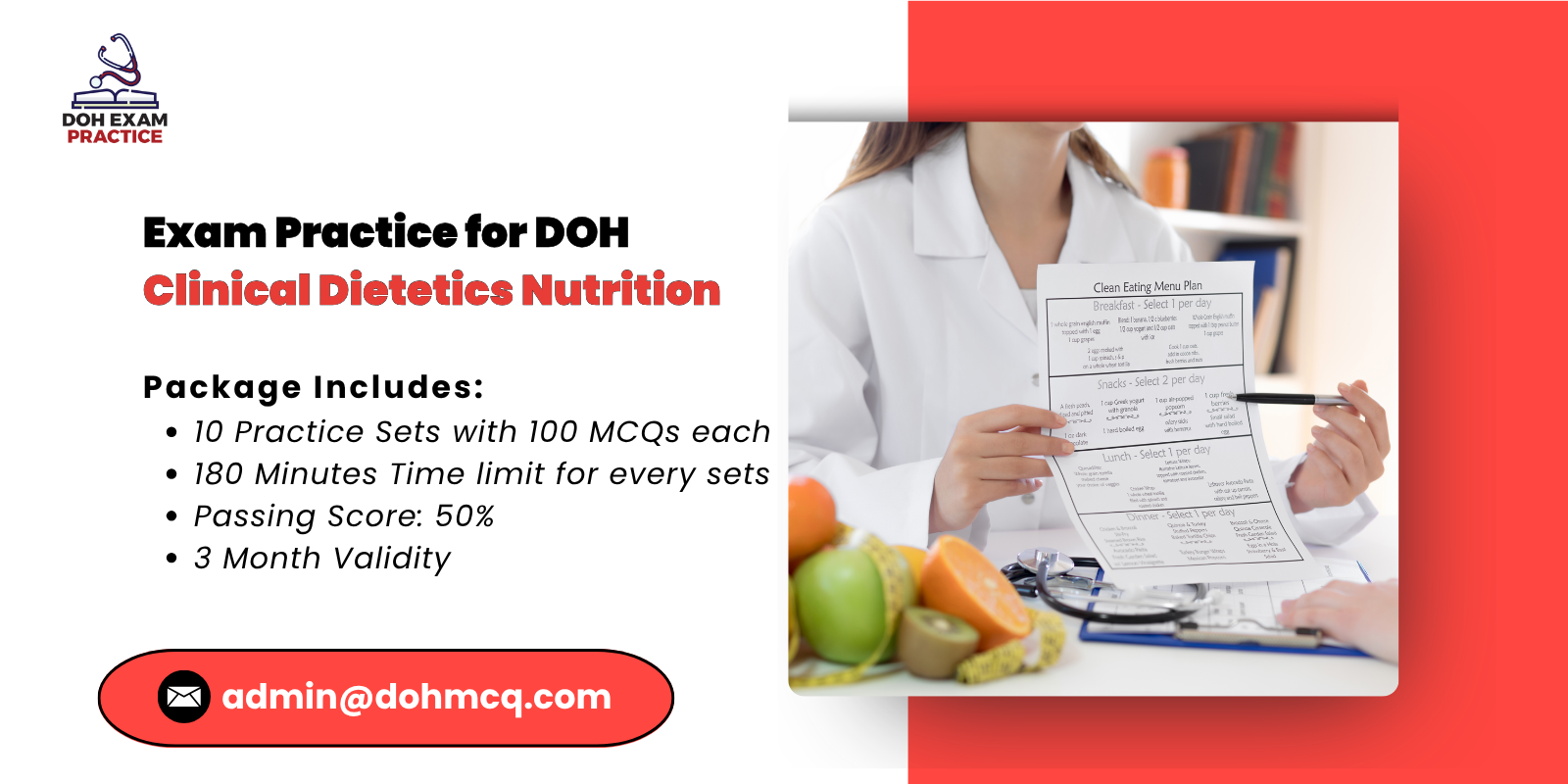Practice for DOH Clinical Dietetics & Nutrition Exam