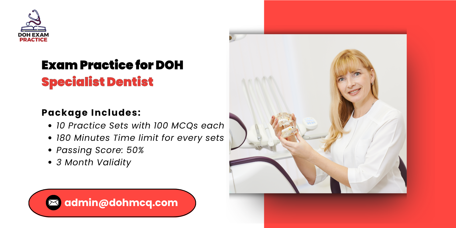 Practice for DOH Specialist Dentist Exam