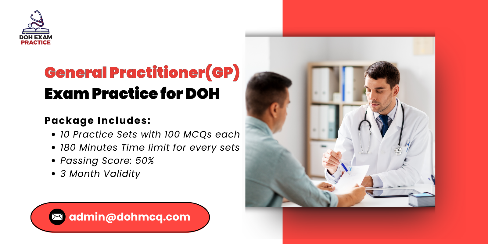 General Practitioner (GP) Exam Practice for DOH