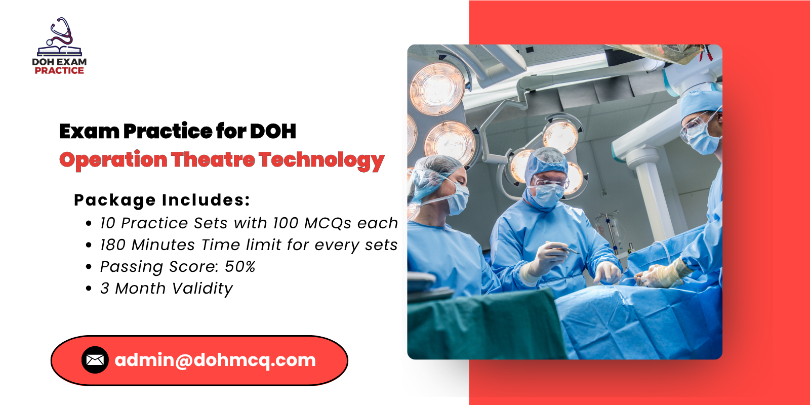 Practice for DOH Operation Theatre Technology Exam