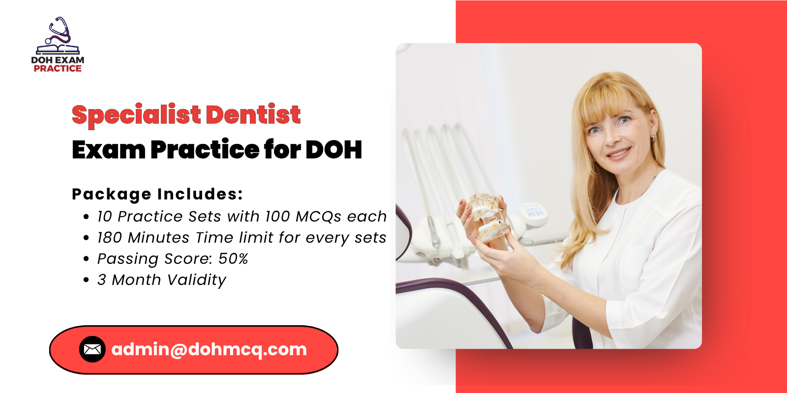 Specialist Dentist Exam Practice for DOH