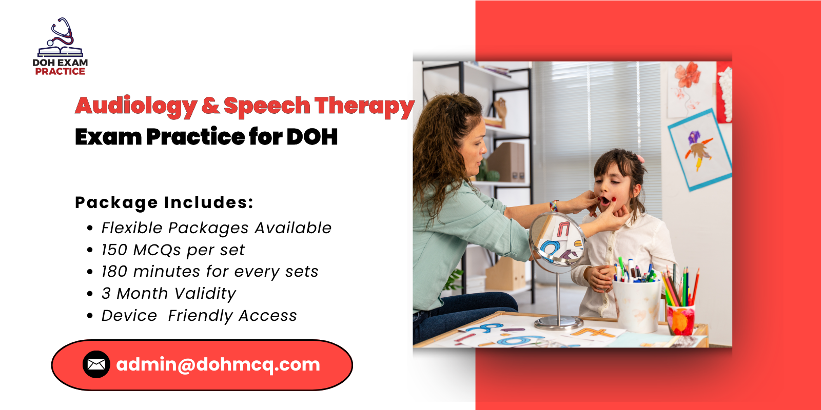 Audiology Speech Therapy Exam Practice for DOH