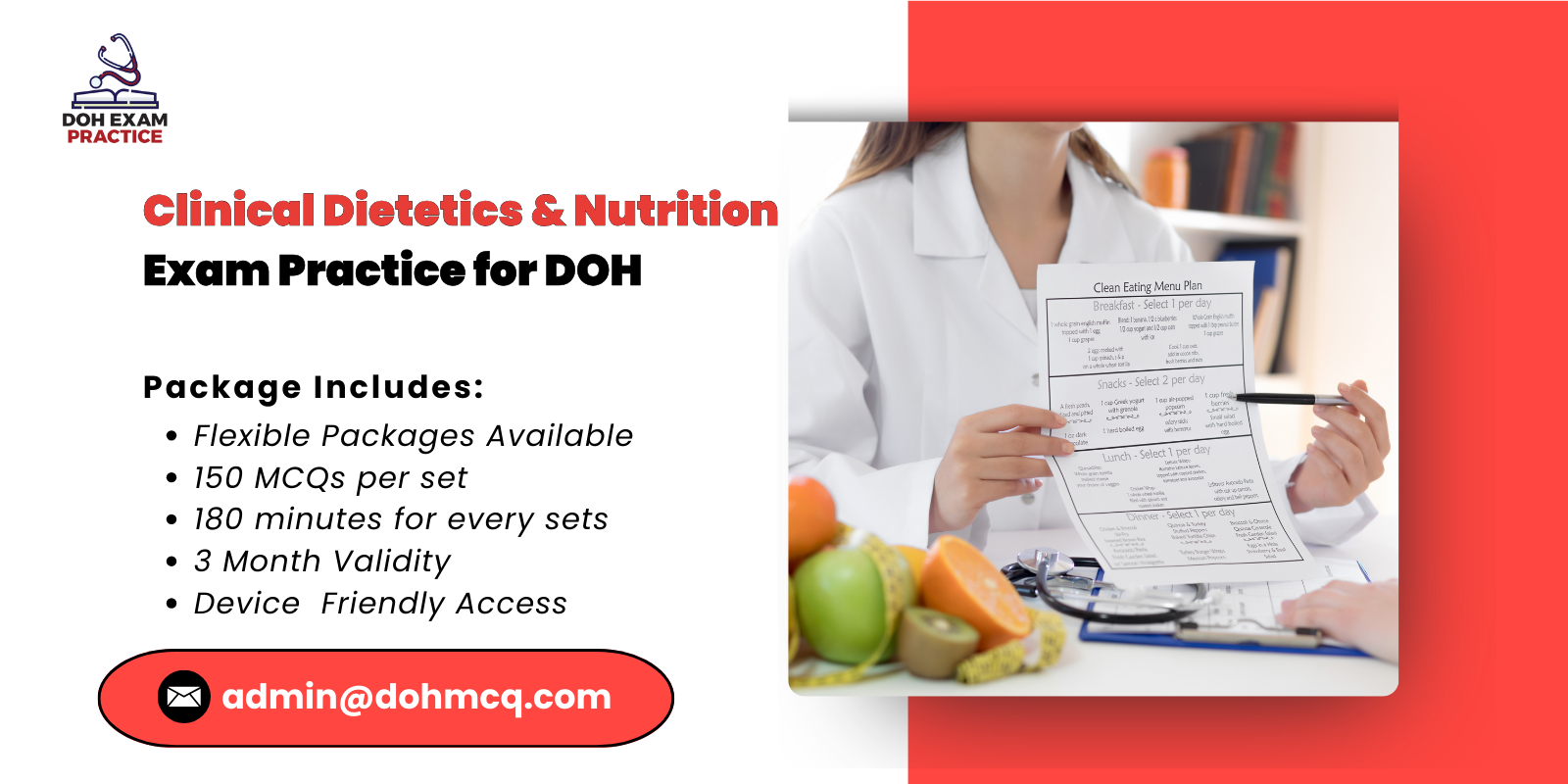 Clinical Dietetics Nutrition Exam Practice for DOH