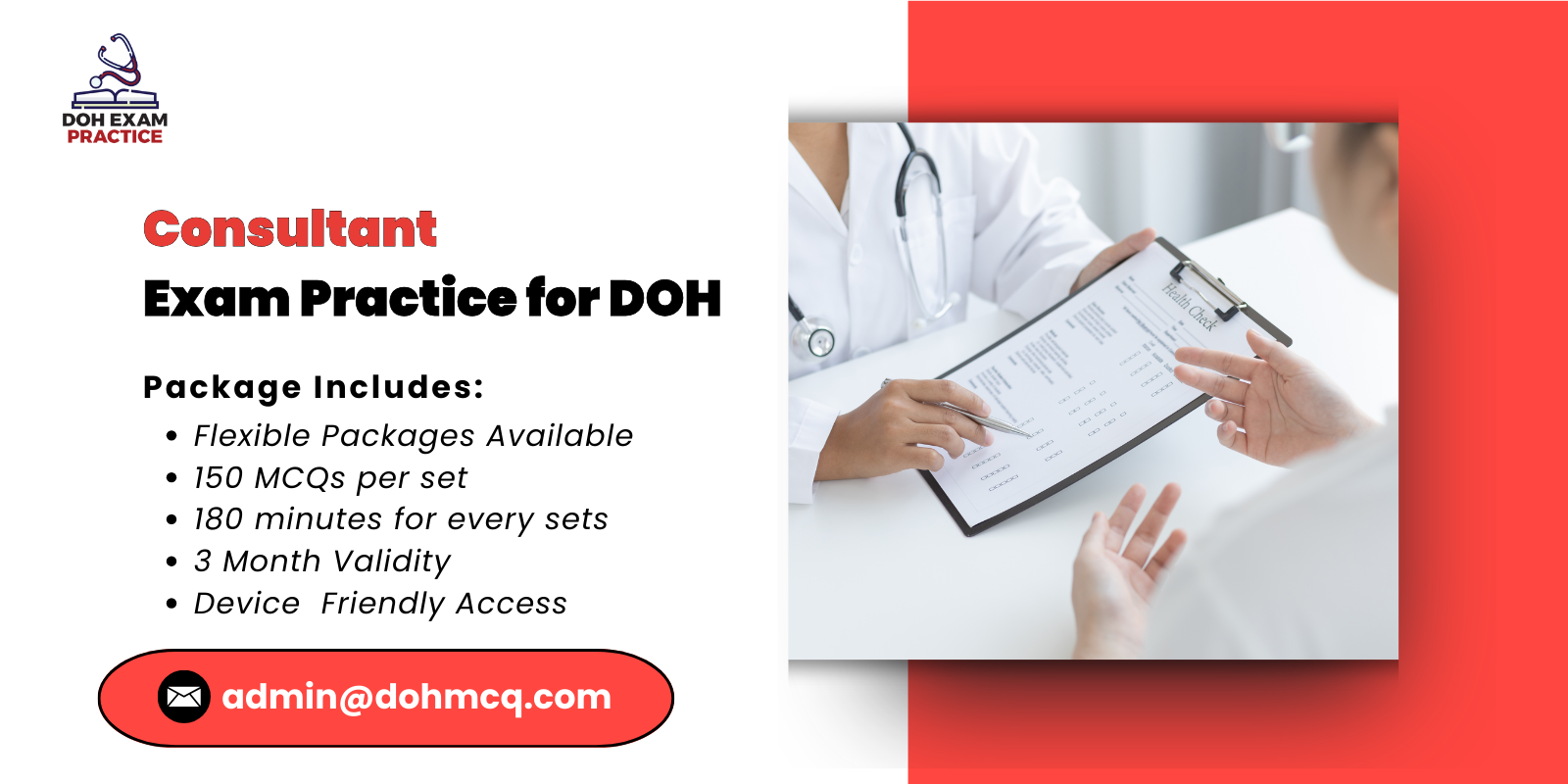 Consultant Exam Practice for DOH