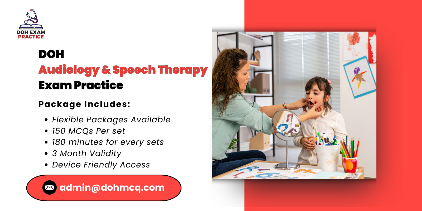 DOH Audiology & Speech Therapy Exam Practice