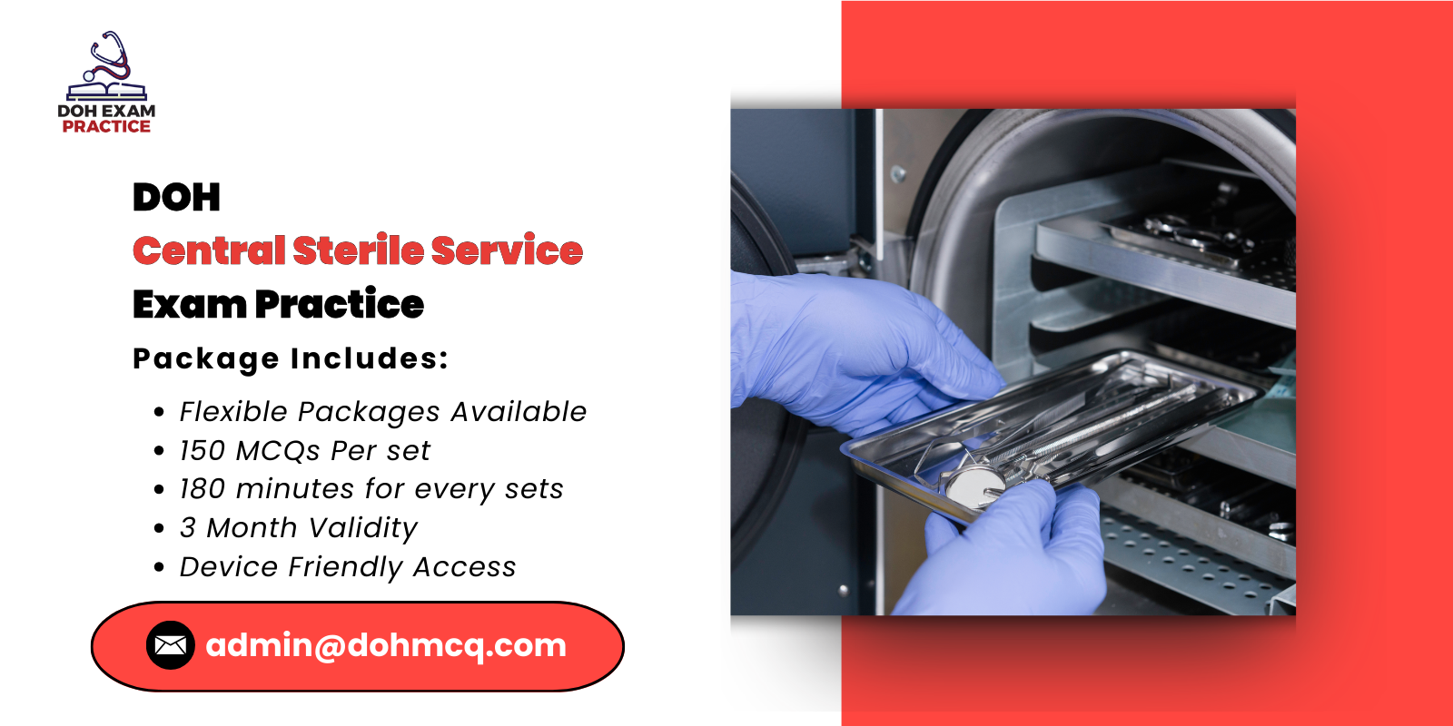 DOH Central Sterile Service Exam Practice