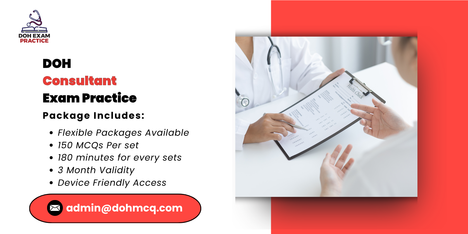 DOH Consultant Exam Practice