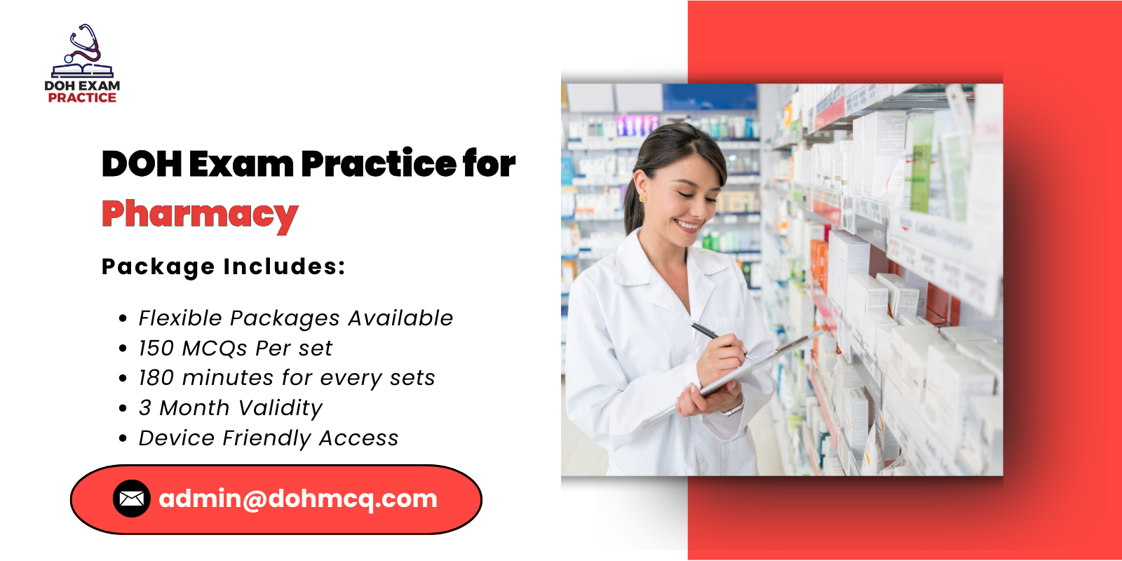 DOH Exam Practice for Pharmacy