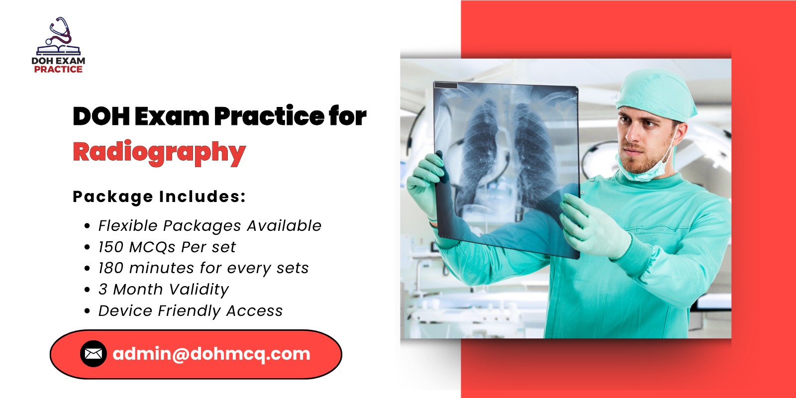 DOH Exam Practice for Radiography