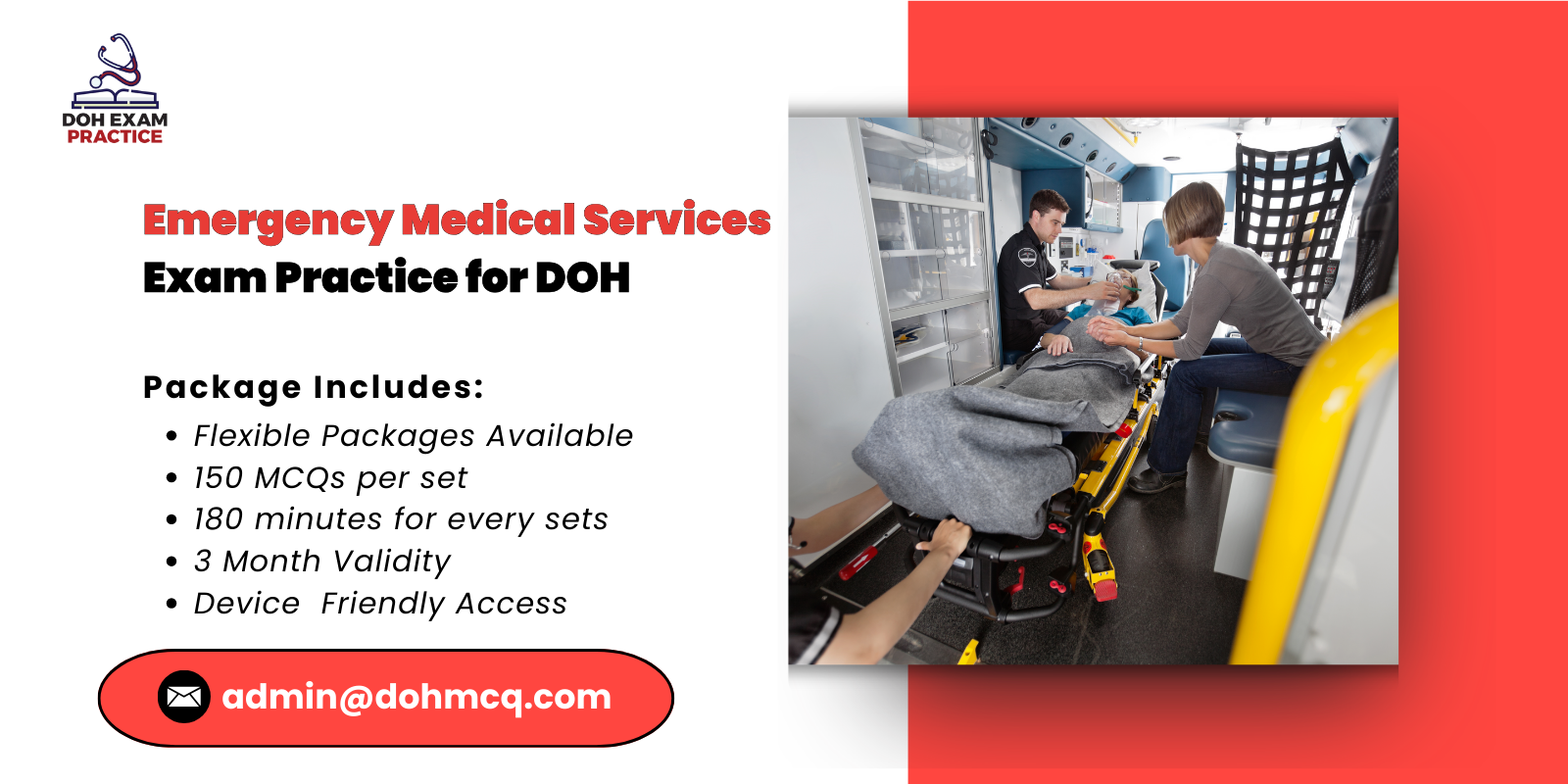 Emergency Medical Services Exam Practice for DOH