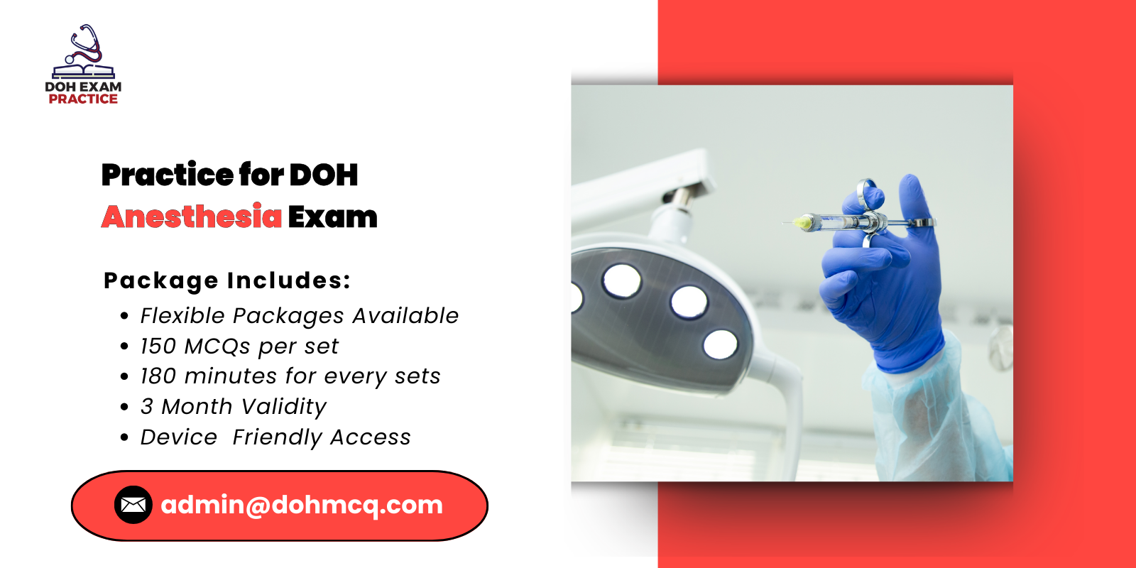 Practice for DOH Anesthesia Exam