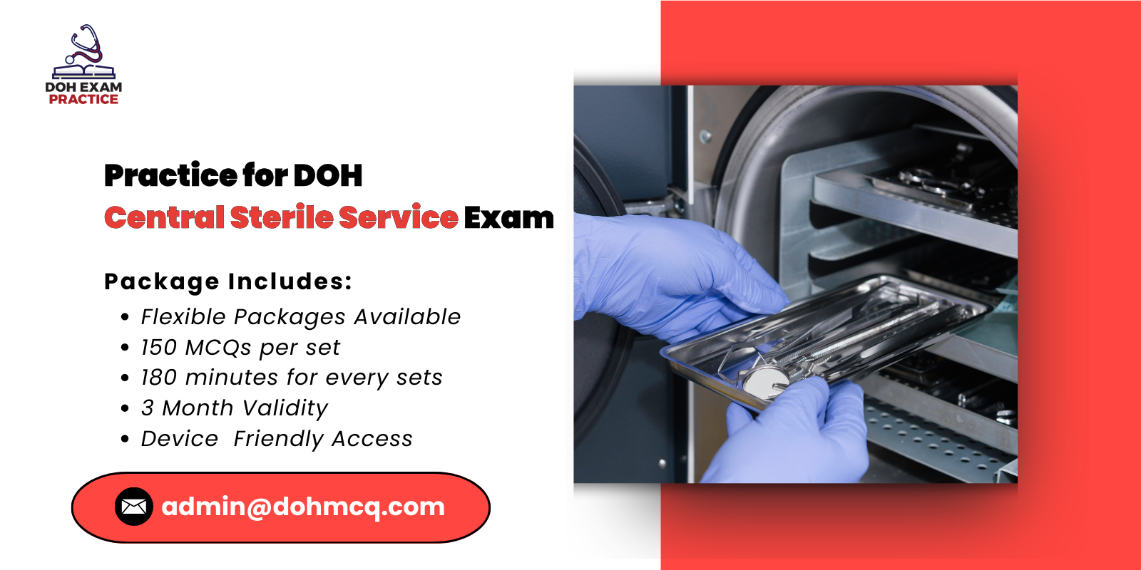 Practice for DOH Central Sterile Service Exam