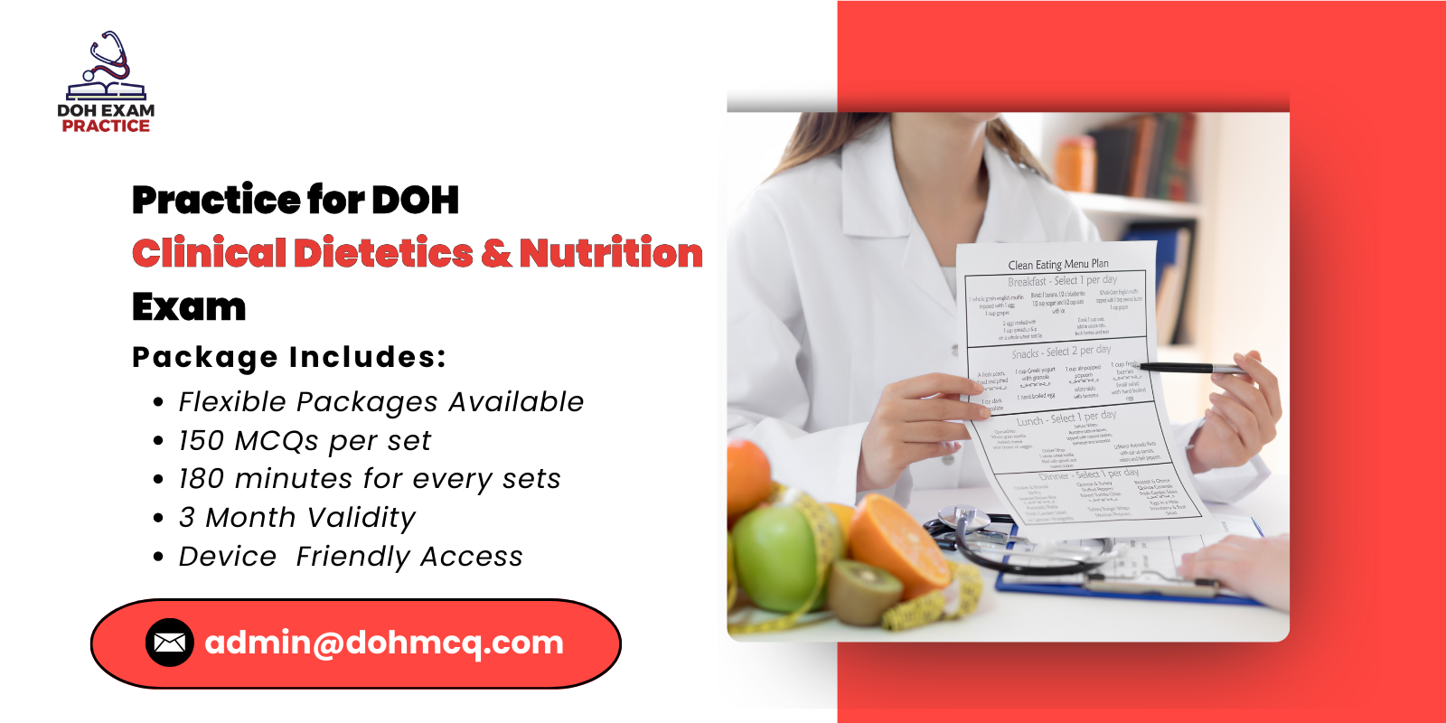 Exam Practice for DOH Clinical Dietetics & Nutrition