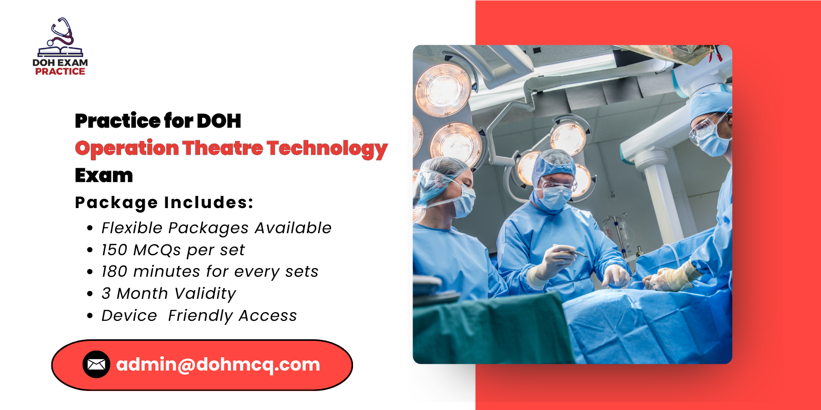 Practice for DOH Operation Theatre Technology Exam