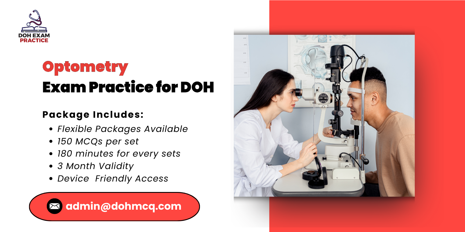Optometry Exam Practice for DOH