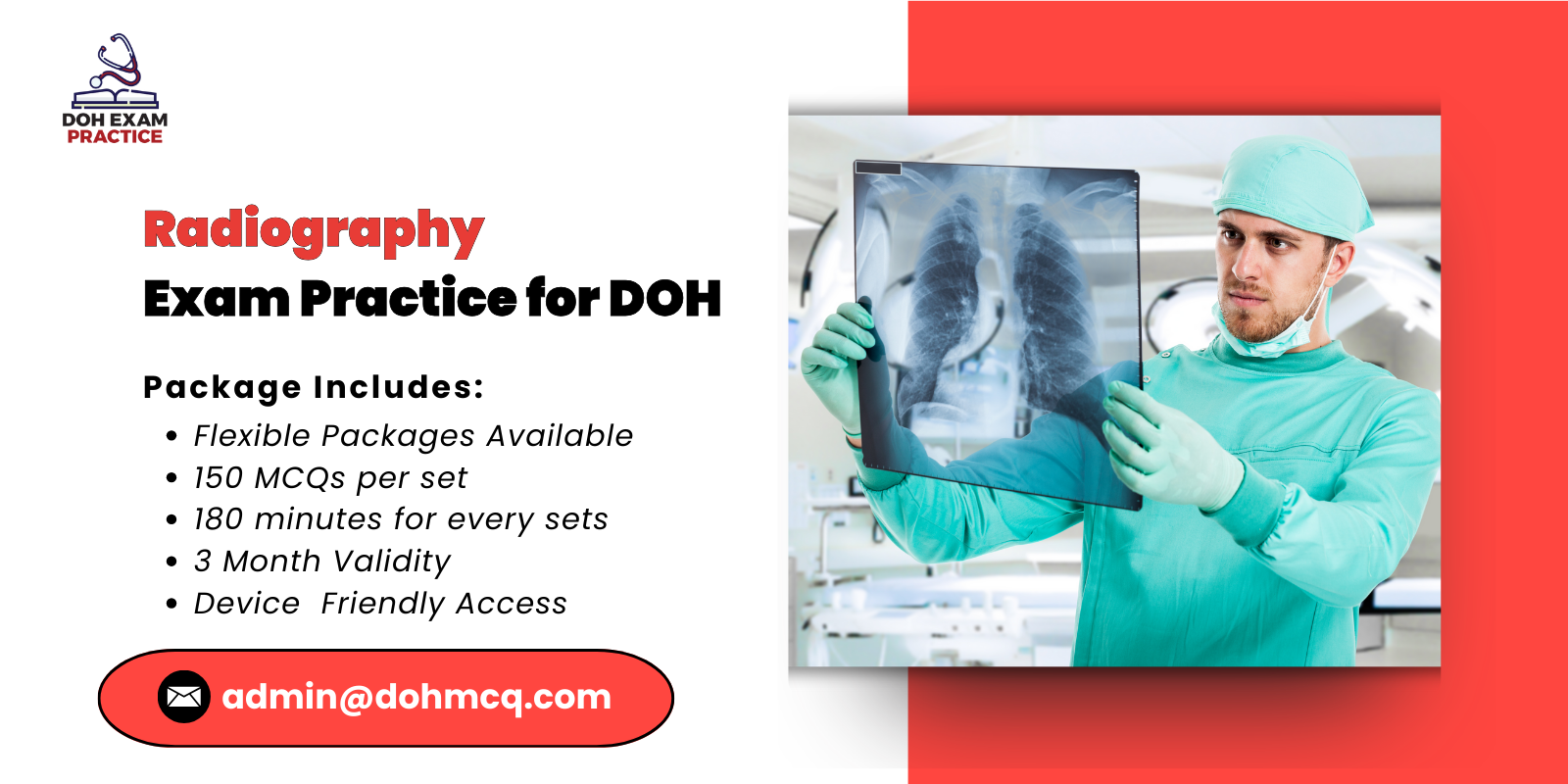 Radiography Exam Practice for DOH