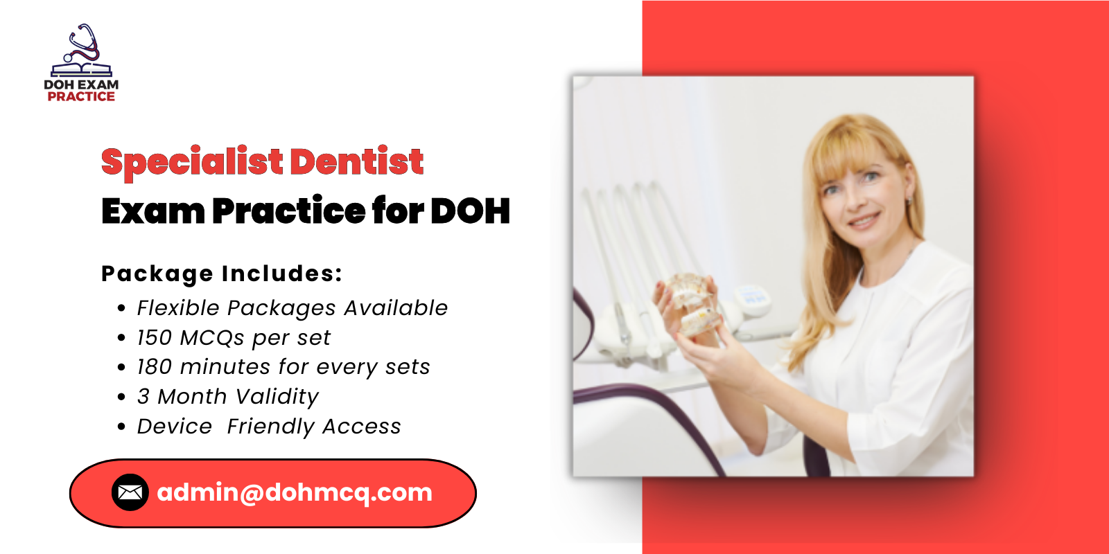 Specialist Dentist Exam Practice for DOH